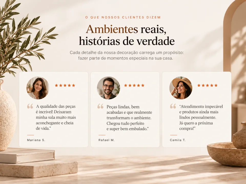 Exemplo visual da etapa Prova em uma Landing Page